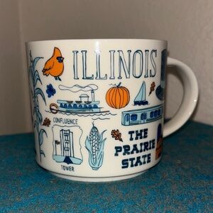 STARBUCKS Illinois The Prairie State Been There Series 14 Oz Coffee Mug
